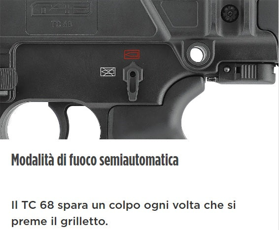 FUCILE A CO2 TC 68 T4E A PALLETTONI CALIBRO .68 <7,5J UMAREX