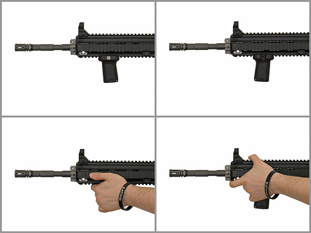 IMPUGNATURA VERTICALE PER SLITTE RAIL NERA ELEMENT