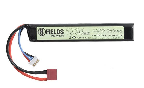 BATTERIA LI-PO 1300mAh 11,1V 15/30C T-PLUG 8FIELDS