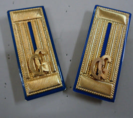 MOSTRINE Guardie Giurate Per Giacca Gpg Oro Sfondo E Profilo Blu