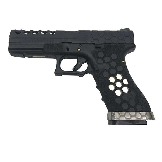 PISTOLA SOFTAIR A GAS HEX-CUT NERA/SILVER AW CUSTOM