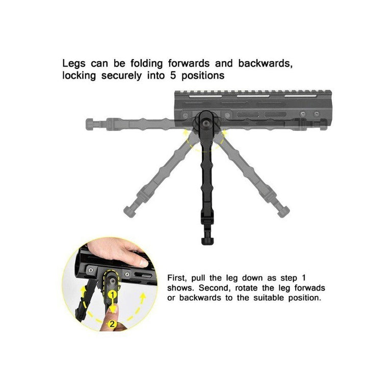 BIPIEDE V9 PER SLITTE M-LOK 6-8"