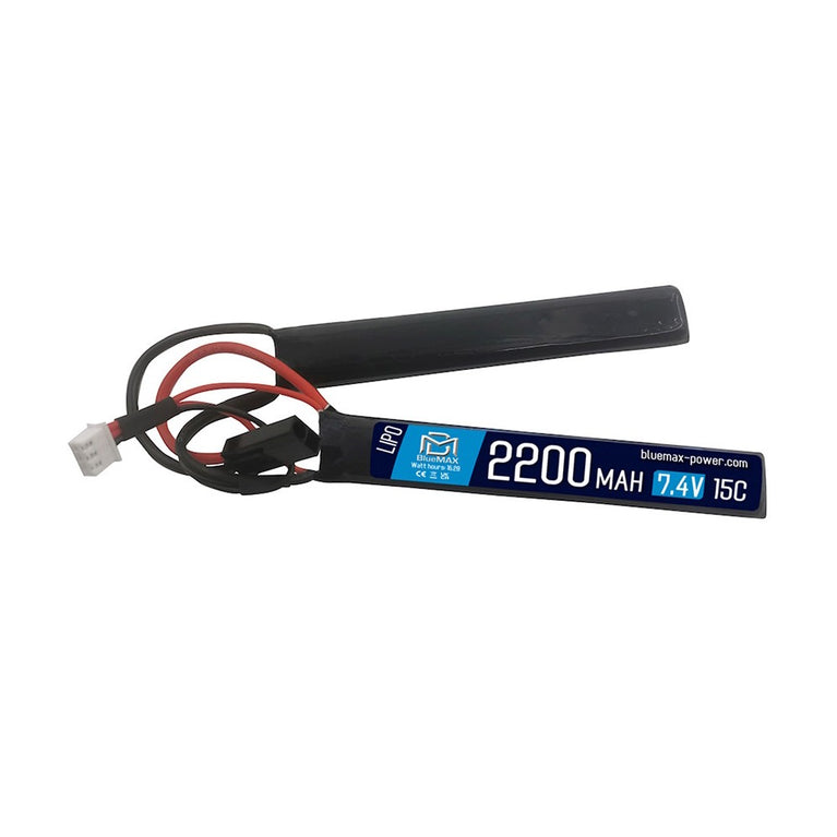 BATTERIA LI-PO 7.4V x 2200MAH 15C CON ATTACCO MINI TAMIYA BLUEMAX POWER