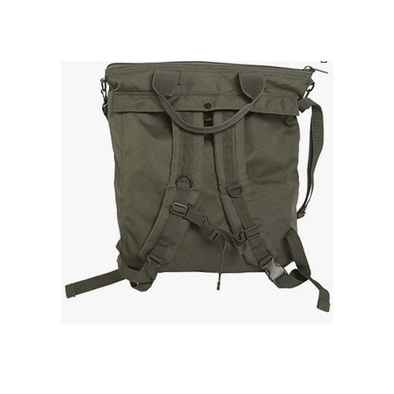 Borsa Porta Casco Con Tracolla E Spallacci colore verde MILTEC