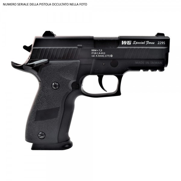 PISTOLA SPECIAL FORCE 229S CO2 CALIBRO 4,5MM POTENZA 7,5JOULE