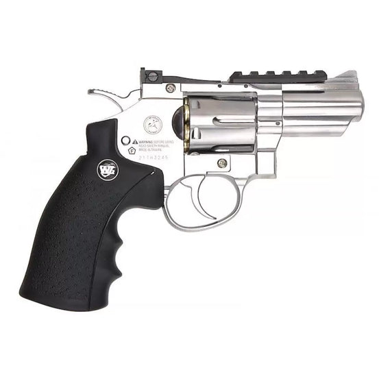 REVOLVER A CO2 canna da 2,5"colore inox win gun