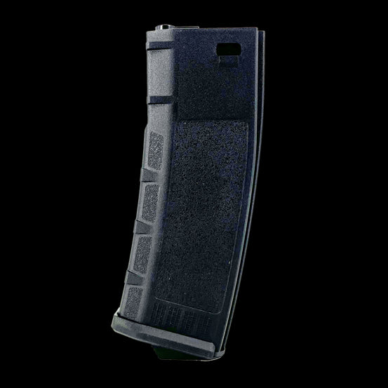 CARICATORE MONOFILARE MID-CAP M4 DA 120RDS IN POLIMERO NERO ROSSI