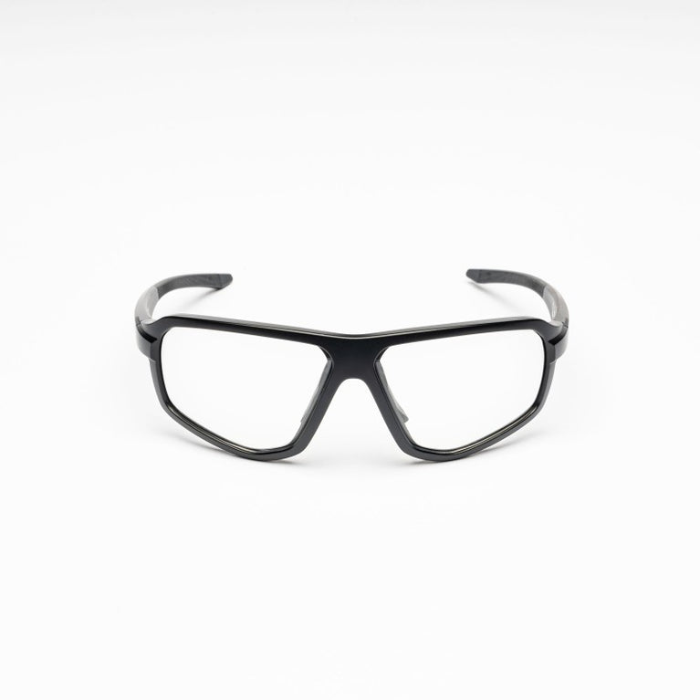 OCCHIALI STRIKER CQSG005 CON LENTI TRASPARENTI E MONTATURA NERA CONQUER