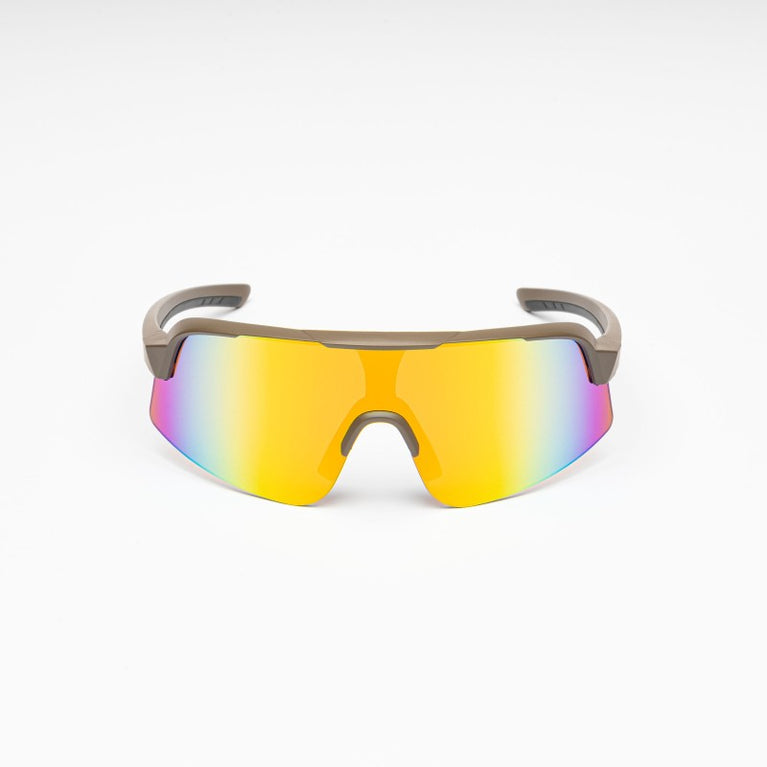 OCCHIALI TYGOR CQSG003 CON LENTI ROUGE MULTICOLOR E MONTATURA TAN CONQUER