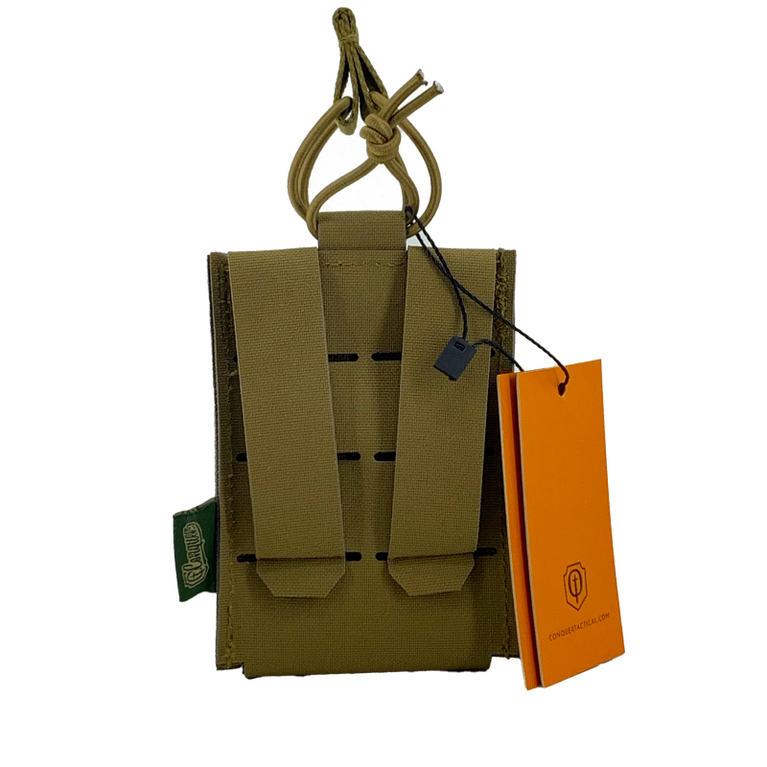 TASCA PORTA CARICATORE SINGOLA COYOTE BROWN CONQUER