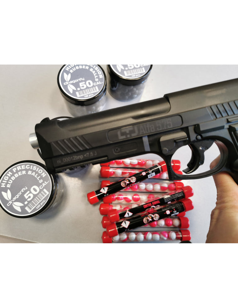 PEPPER BALL AL PEPERONCINO URTICANTE CAL .50 compatibili T4E DEFENCE SYSTEM