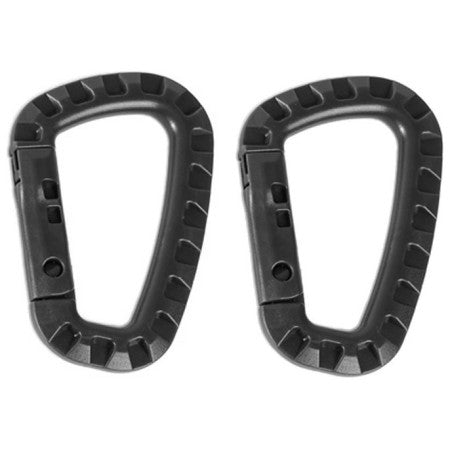 MOSCHETTONE IN POLIMERO COLORE NERO 8cm MILTEC