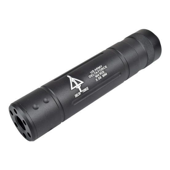 SILENZIATORE 145MM X 30MM LOGO DELTA FORCE