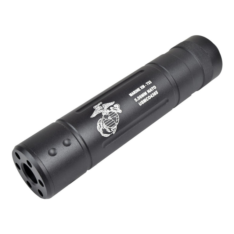 SILENZIATORE 145MM X 30MM CON LOGO MARINES