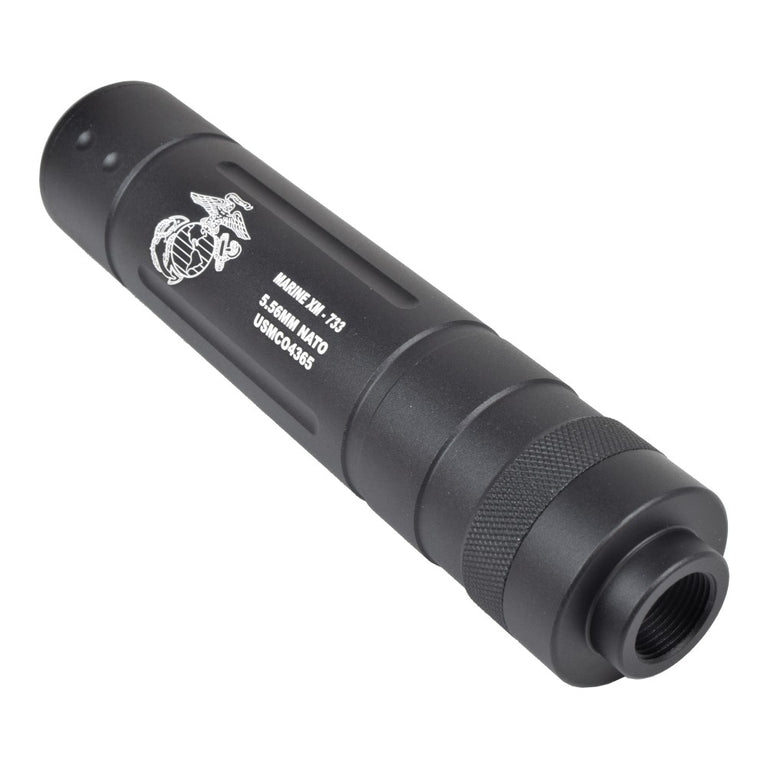 SILENZIATORE 145MM X 30MM CON LOGO MARINES