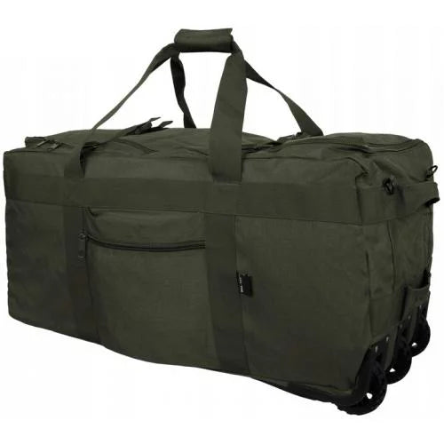 Borsone trolley con ruote colore VERDE MILTEC