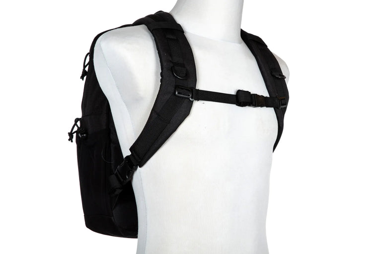 Zaino tattico leggero nero laser-cut nero GFC