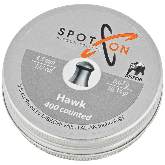 PIOMBINI HAWK CAL 4,5/.177 0,67g 400 PCS SPOT ON