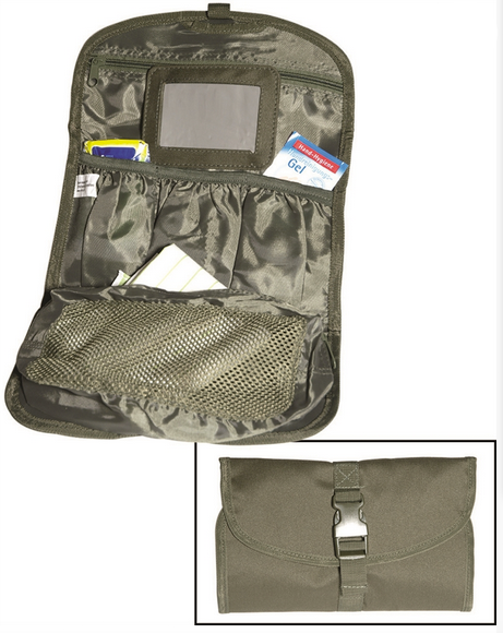 TOILET BAG OLIVE GREEN MIL-TEC