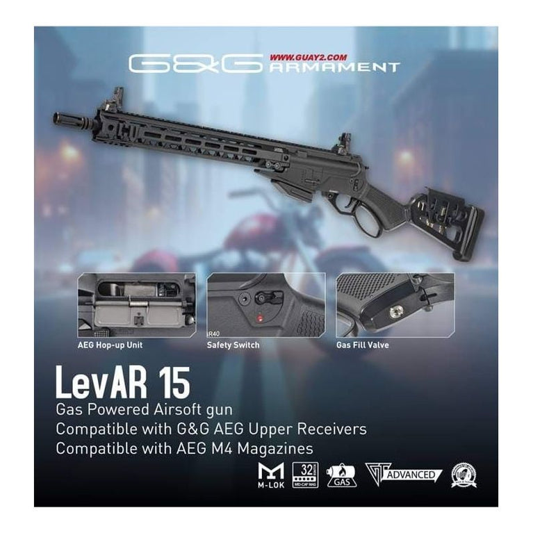 FUCILE SOFTAIR A GAS LEVAR 15" G&G