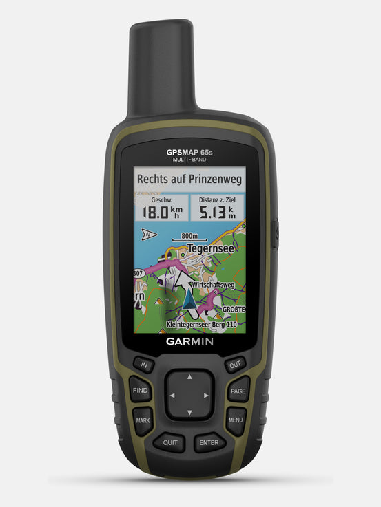 NAVIGATORE PORTATILE MULTIBANDA/MULTI-GNSS CON SENSORI GPSMAP 65S GARMIN
