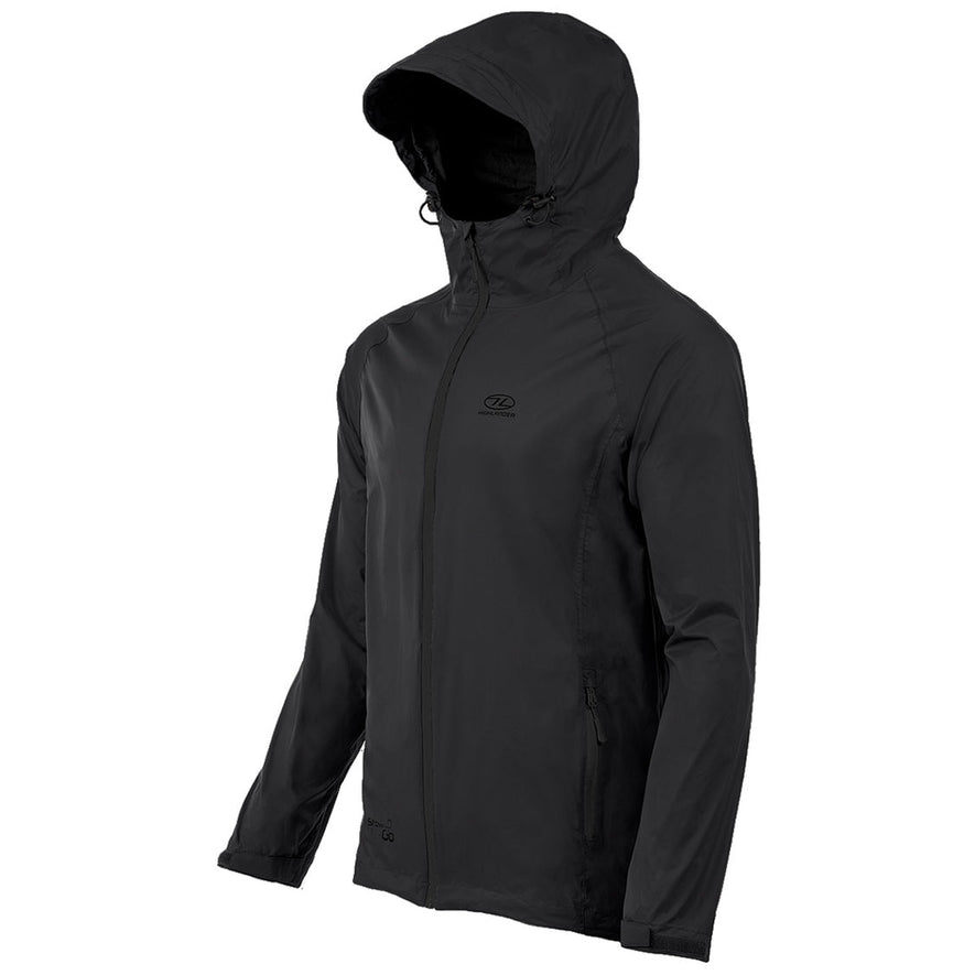 GIACCA IMPERMEABILE NERA STOW & GO HIGHLANDER DEFCON 5