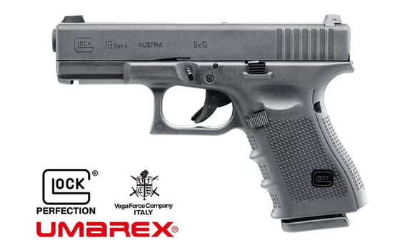 PISTOLA Glock 19 Gen4 GAS SCARRELLANTE METAL slide colore nero Umarex