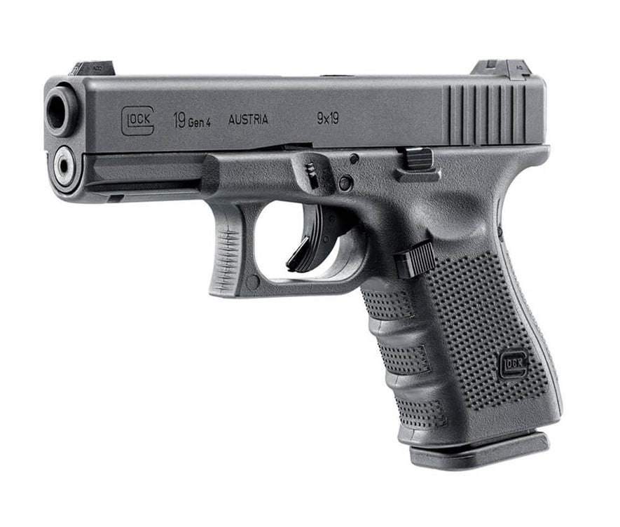 PISTOLA Glock 19 Gen4 GAS SCARRELLANTE METAL slide colore nero Umarex