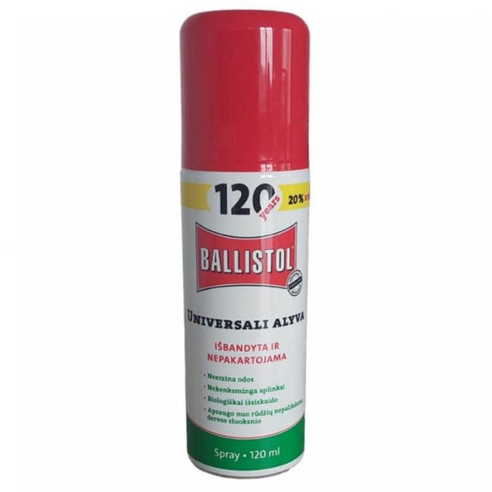 OLIO SPRAY BALLISTOL PROTETTIVO E LUBRIFICANTE PER ARMI DA 120ML