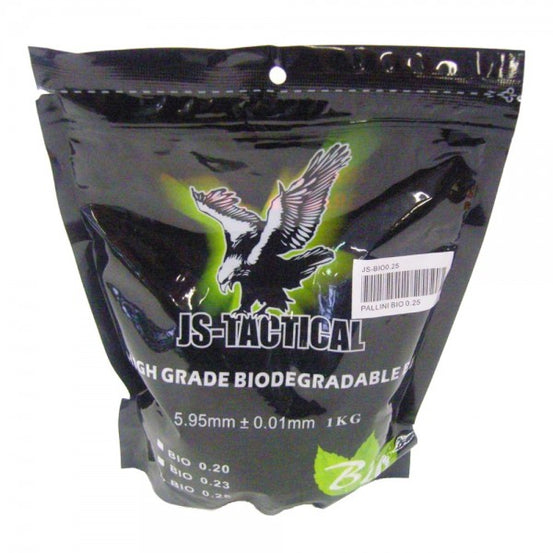 Pallini BIODEGRADABILI 0.25 Colore Bianco Js Tactical