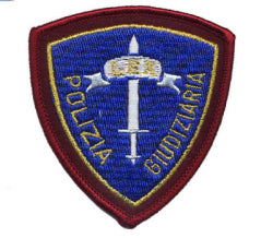 PATCH RICAMATA POLIZIA GIUDIZIARIA colori vari