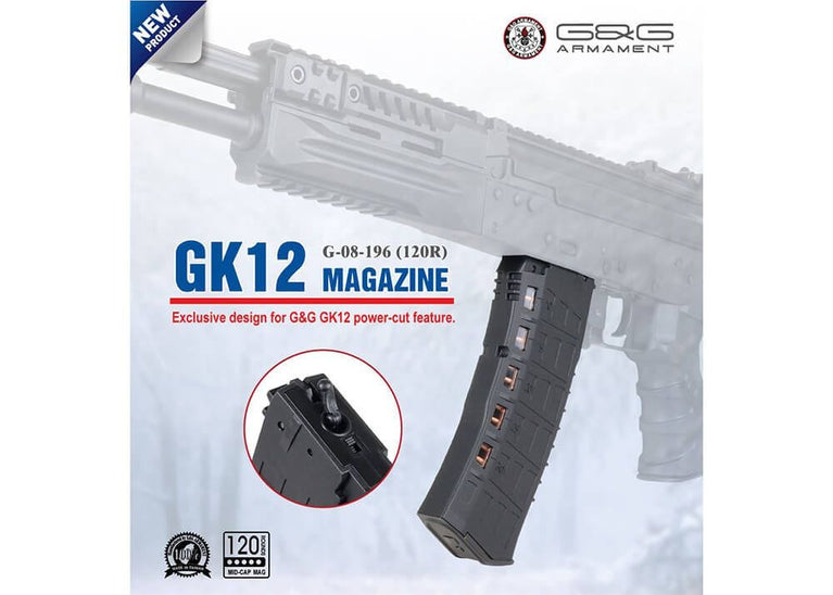 CARICATORE PER GK12 MIDCAP 120rds G&G