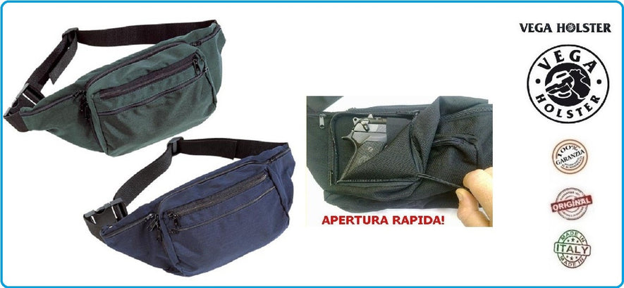 MARSUPIO IN CORDURA CON FONDINA IN CUOIO ELASTICIZZATO INTERNA PER IL PORTO OCCULTO VEGA HOLSTER