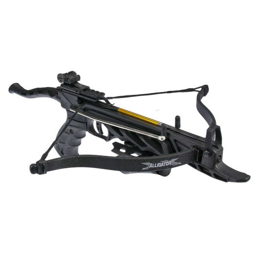 PISTOLA BALESTRA RICURVA ALLIGATOR TCS1 80 LIBBRE NERA MAN KUNG