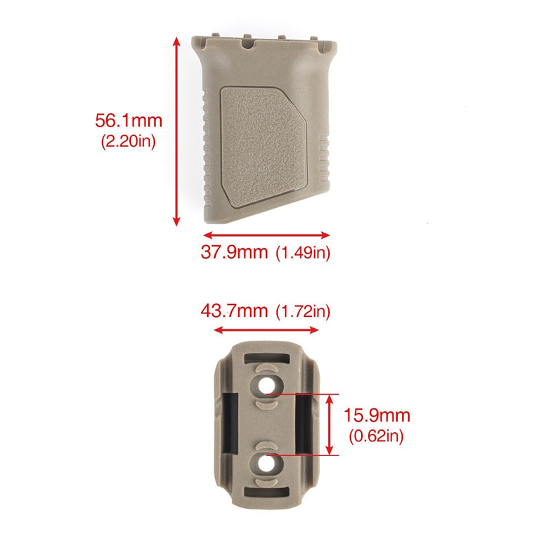 IMPUGNATURA VERTICALE STUBBY PER SISTEMI M-LOK/KEYMOD MP