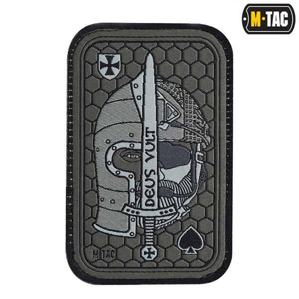 Patch Con Velcro Deus Vult Ace colore OLIVE M-TAC