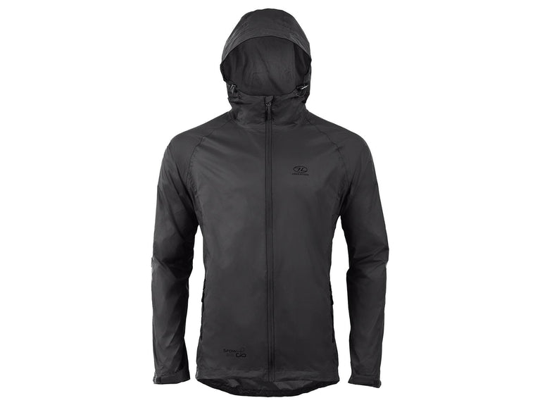 GIACCA IMPERMEABILE NERA STOW & GO HIGHLANDER DEFCON 5