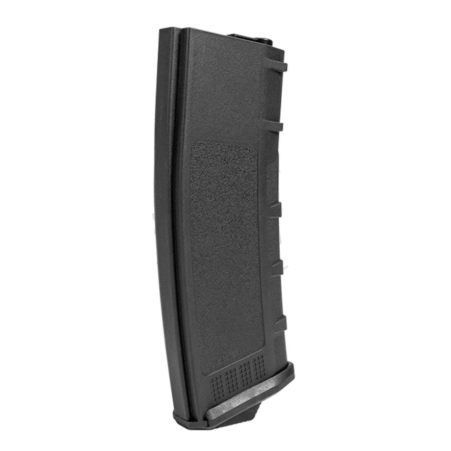 CARICATORE MONOFILARE MID-CAP M4 DA 120RDS IN POLIMERO NERO ROSSI