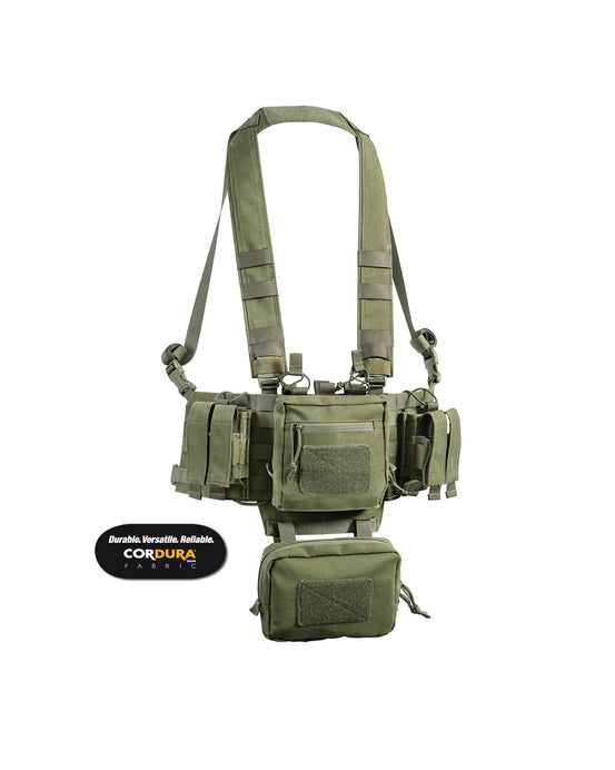 GILET TATTICO MINI RIG verde OPENLAND