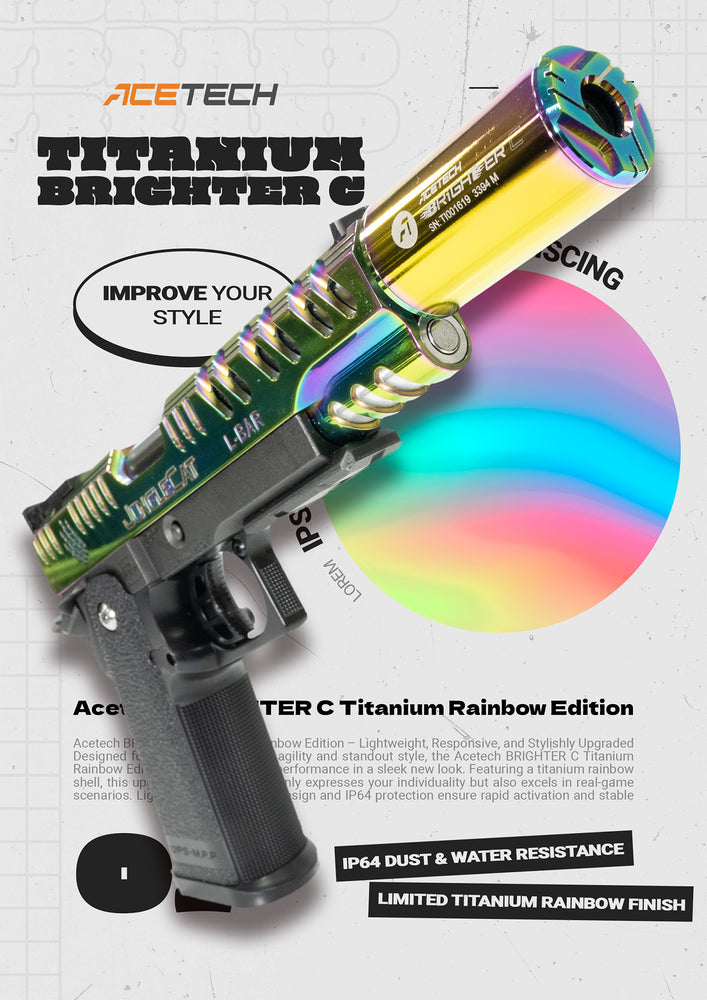 SILENZIATORE TRACER BRIGHTER C TITANIUM RAINBOW ACETECH