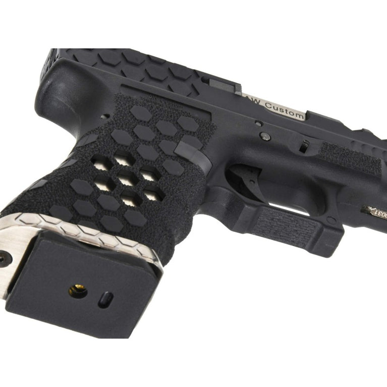 PISTOLA SOFTAIR A GAS HEX-CUT NERA/SILVER AW CUSTOM