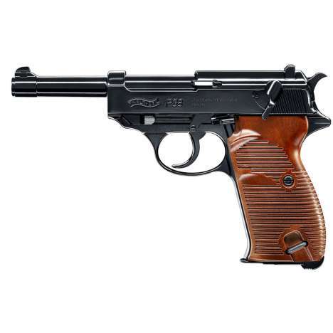 pistola P38 scarrellante Full Metal Co2 Cal.4.5 Pot.<7.5 Joule UMAREX