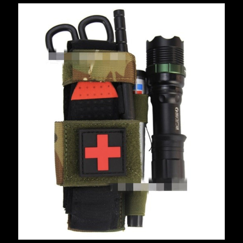 PORTA FORBICI E TORNIQUETE CON ATTACCO MOLLE TAN