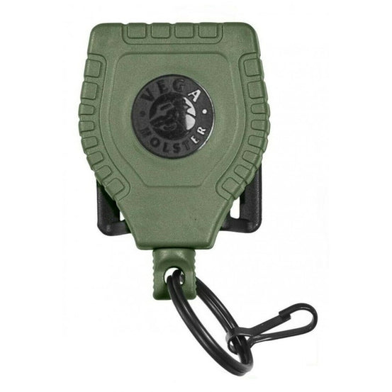 PORTACHIAVI PORTA ACCESSORI CORREGGIOLO PISTOLA RETRATTILE VERDE VEGA HOLSTER