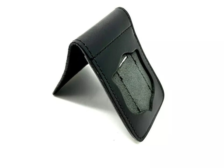 PORTA PLACCA PER CLIP METALLO POLIZIA DI STATO CUOIO VEGA HOLSTER