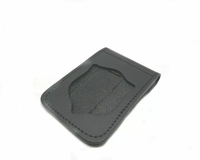 PORTA PLACCA PER CLIP METALLO POLIZIA DI STATO CUOIO VEGA HOLSTER