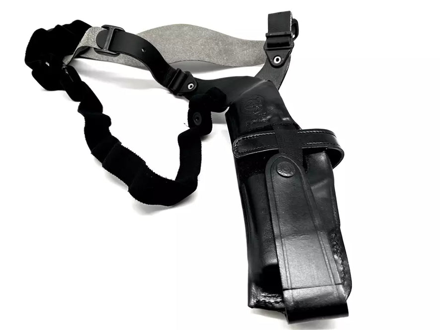 FONDINA ASCELLARE VERTICALE IN CUOIO TERMOFORMATO NERO VEGA HOLSTER