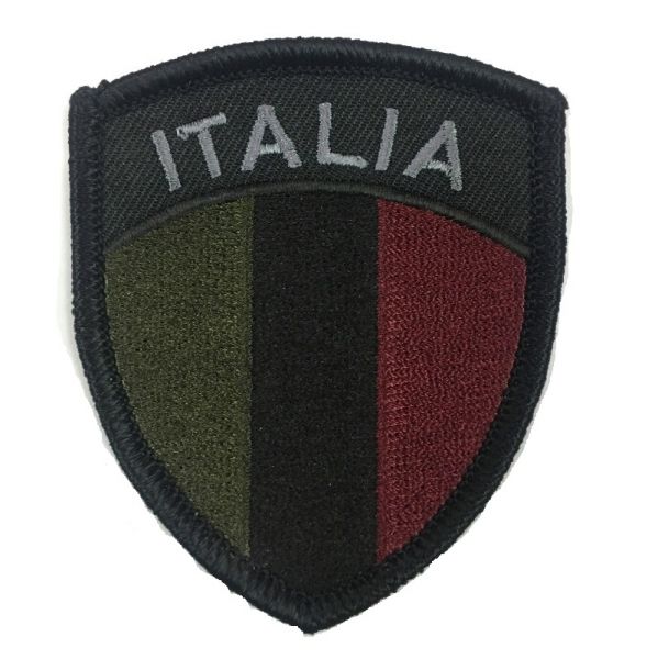 Patch Ricamata SCUDETTO ITALIANO colori vari Con Velcro