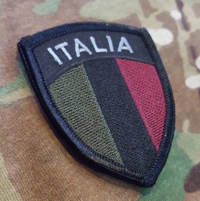 Patch Ricamata SCUDETTO ITALIANO bassa visibilità Con Velcro