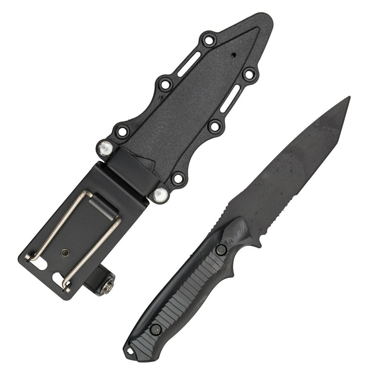 COLTELLO DUMMY M37 NERO CON FODERO SNOW WOLF